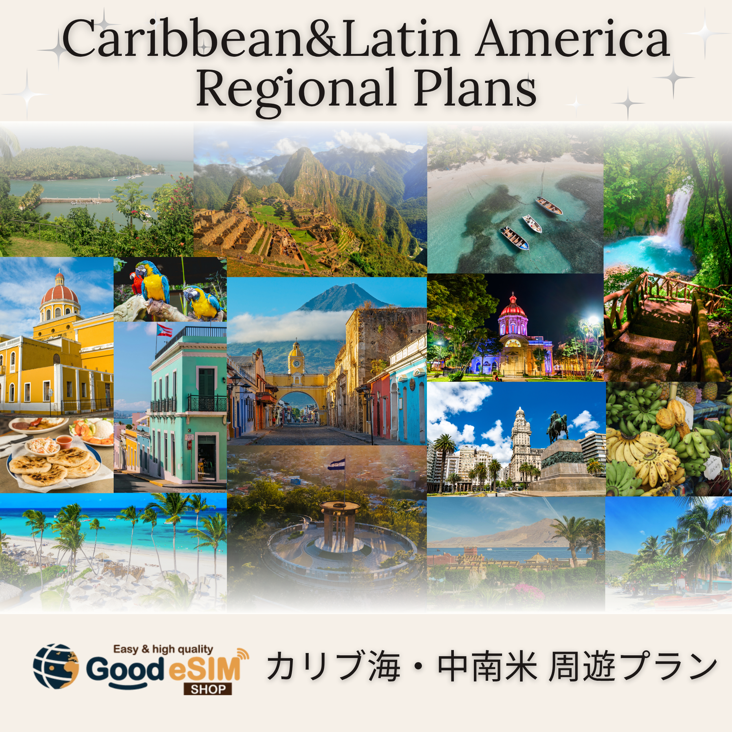 カリブ海・中・南アメリカ周遊プラン
