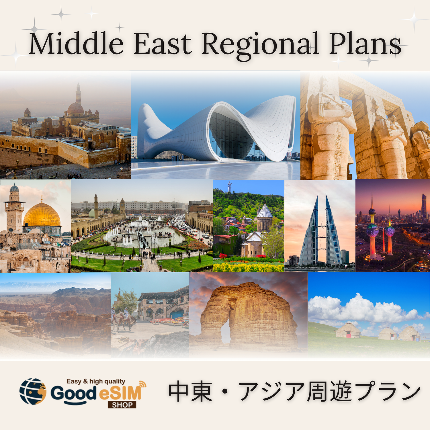 中東・アジア周遊プラン