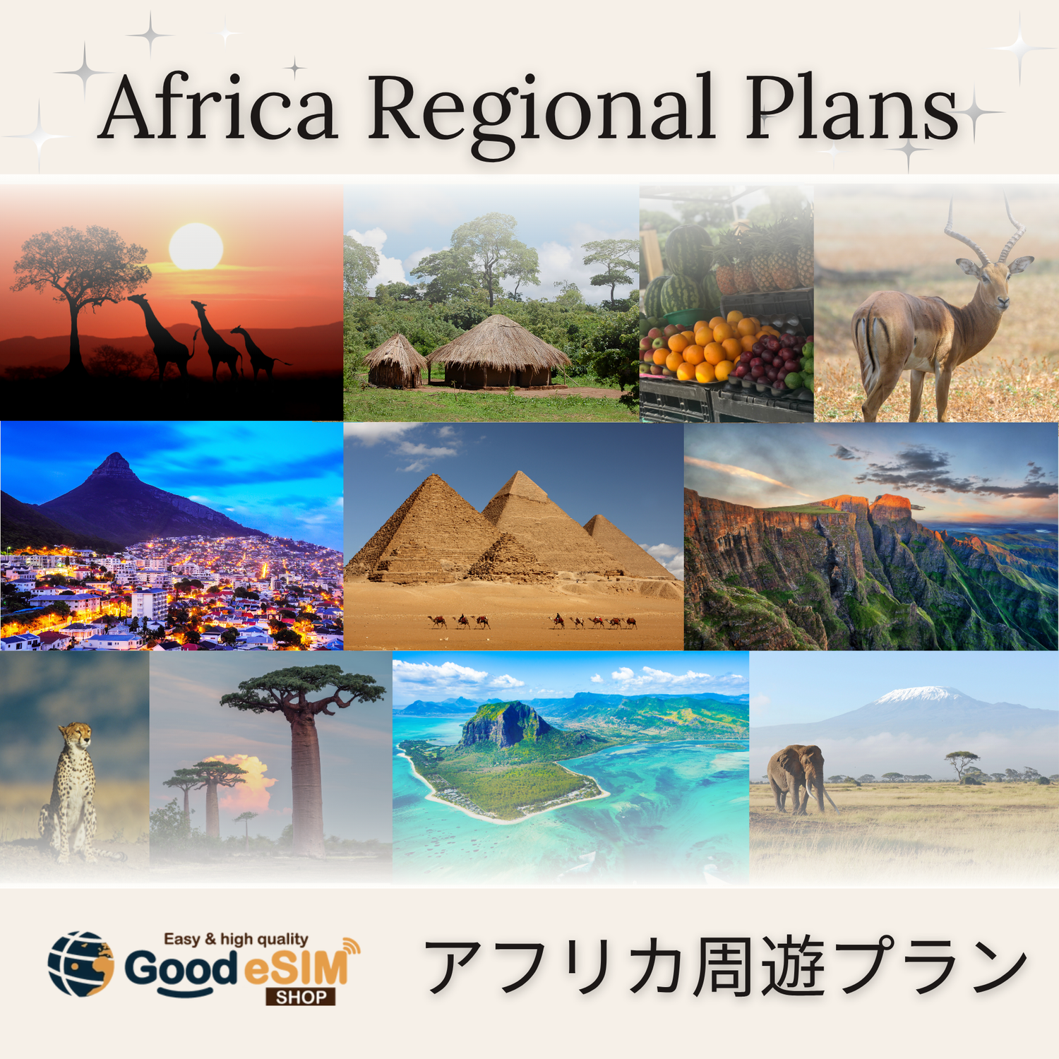 アフリカ周遊プラン