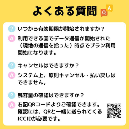 アメリカesimよくある質問