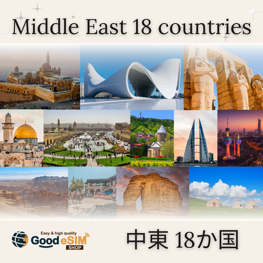 中東18か国周遊esimプラン